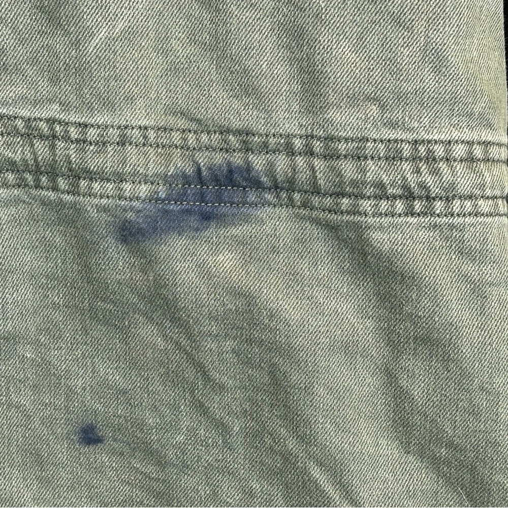 Green Utility Jacket Mens XL Pockets Full Zip Outdoor Barn Farm Military Style - Picture 13 of 15